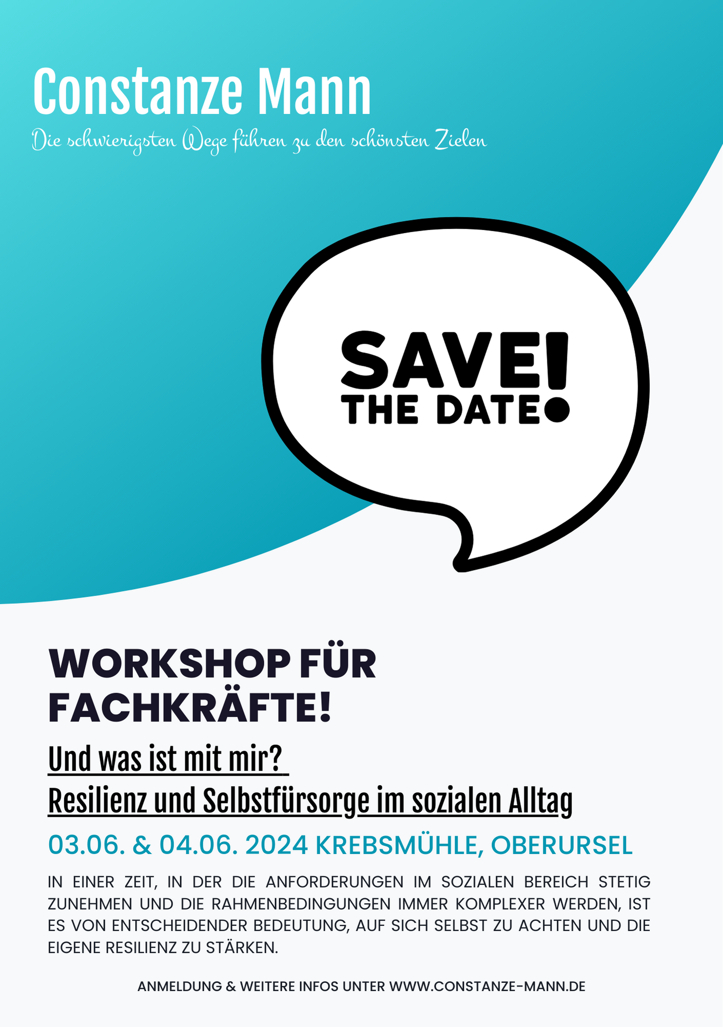 Und was ist mit mir? Resilienz und Selbstfürsorge im sozialen Alltag